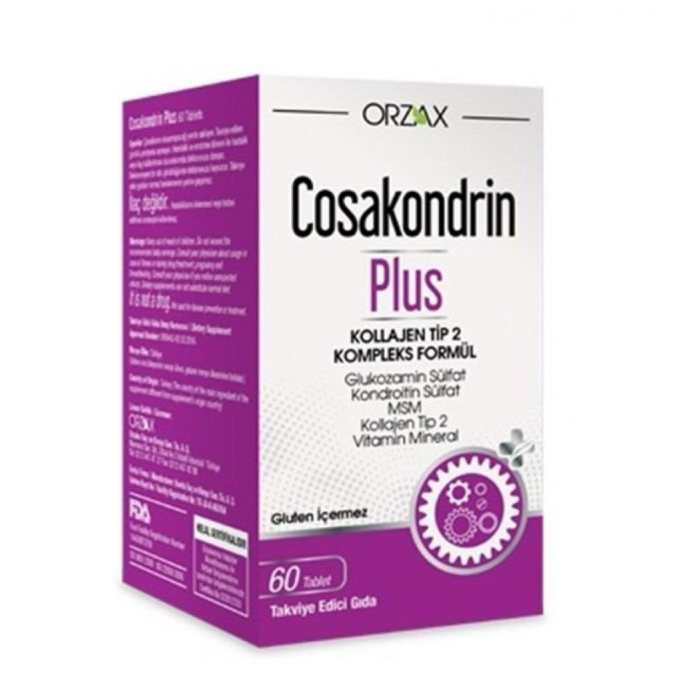 Orzax Cosakondrin Plus 60 Tablet Kişisel Bakım Gereçleri Fiyatı