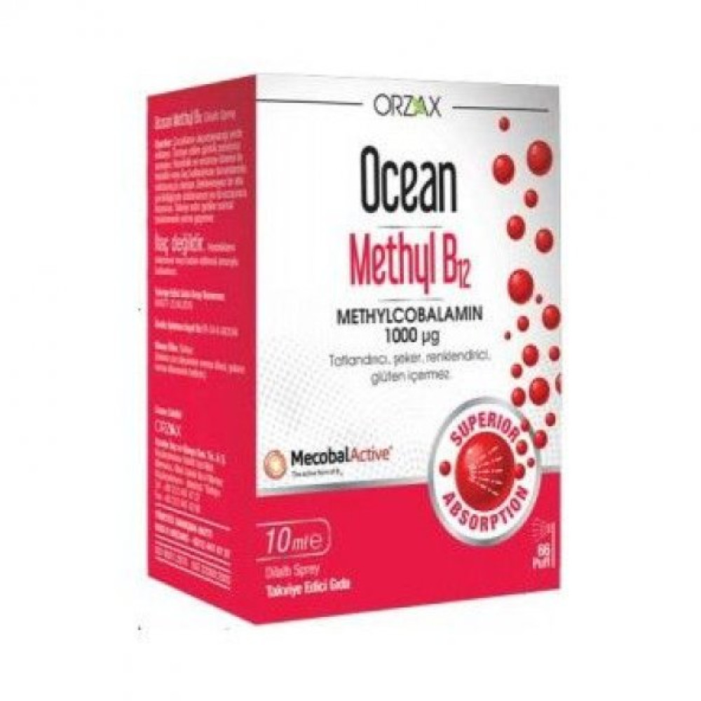 Orzax Ocean Methyl B12 10 Ml Kişisel Bakım Gereçleri Fiyatı