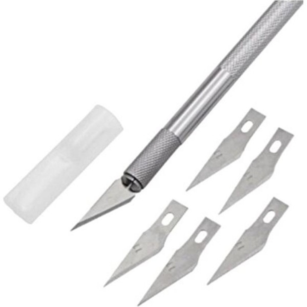 O&S Knife Tasarım Hobi Nester Kretuar Bıçağı 5 Uç Yedekli Set Sanatsal Malzemeler Fiyatı