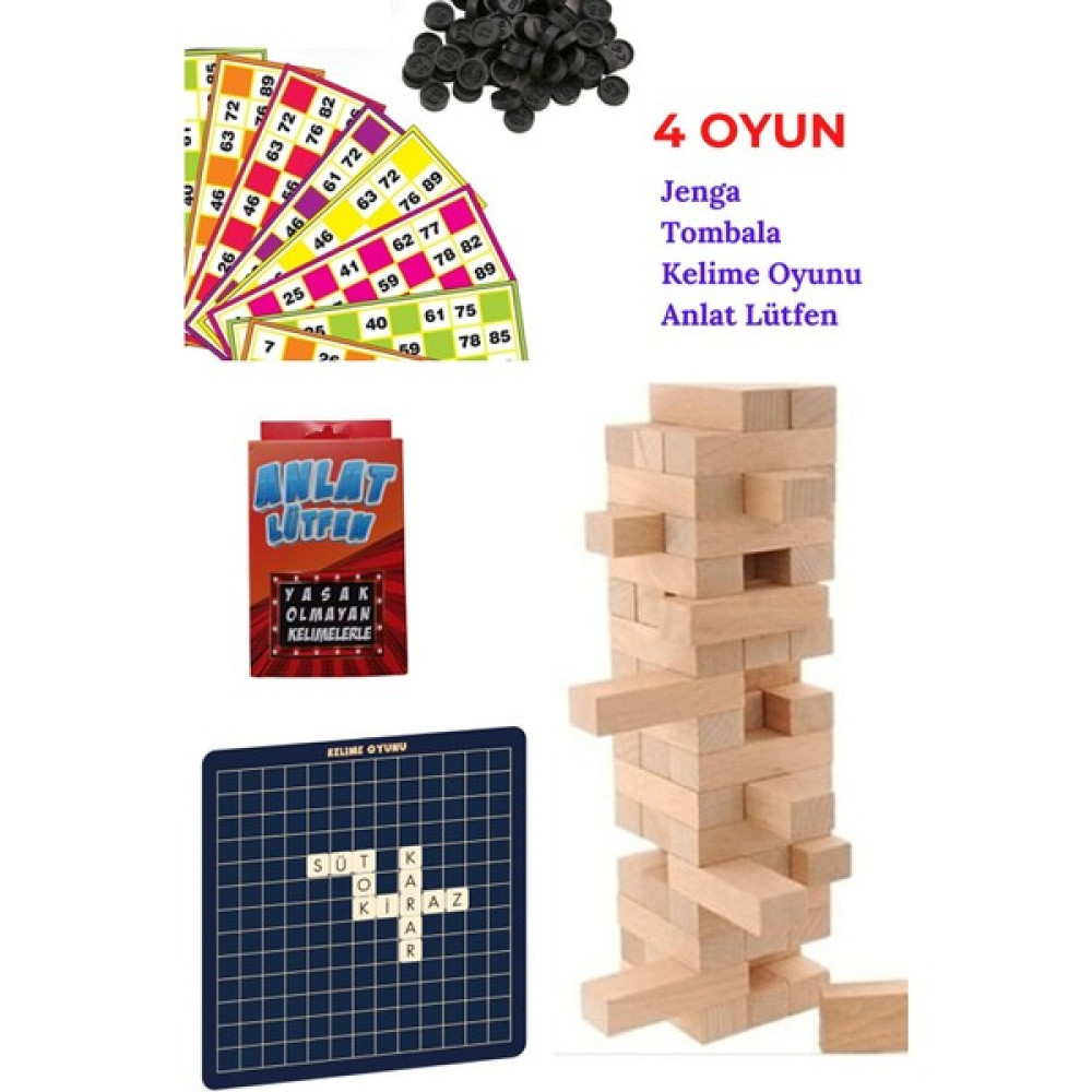 O&S Yılbaşı Oyunları, Eğlence Seti, Kelime Denge Oyunu, Tombala, Anlat Lütfen (Tonbala) Oyun Takımları Fiyatı