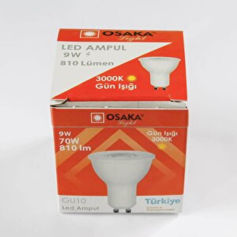 Osaka Gu10 9w Gün Işığı Led Ampul Pro 901 (3 Adet ) Standart Led Aydınlatmalar Fiyatı