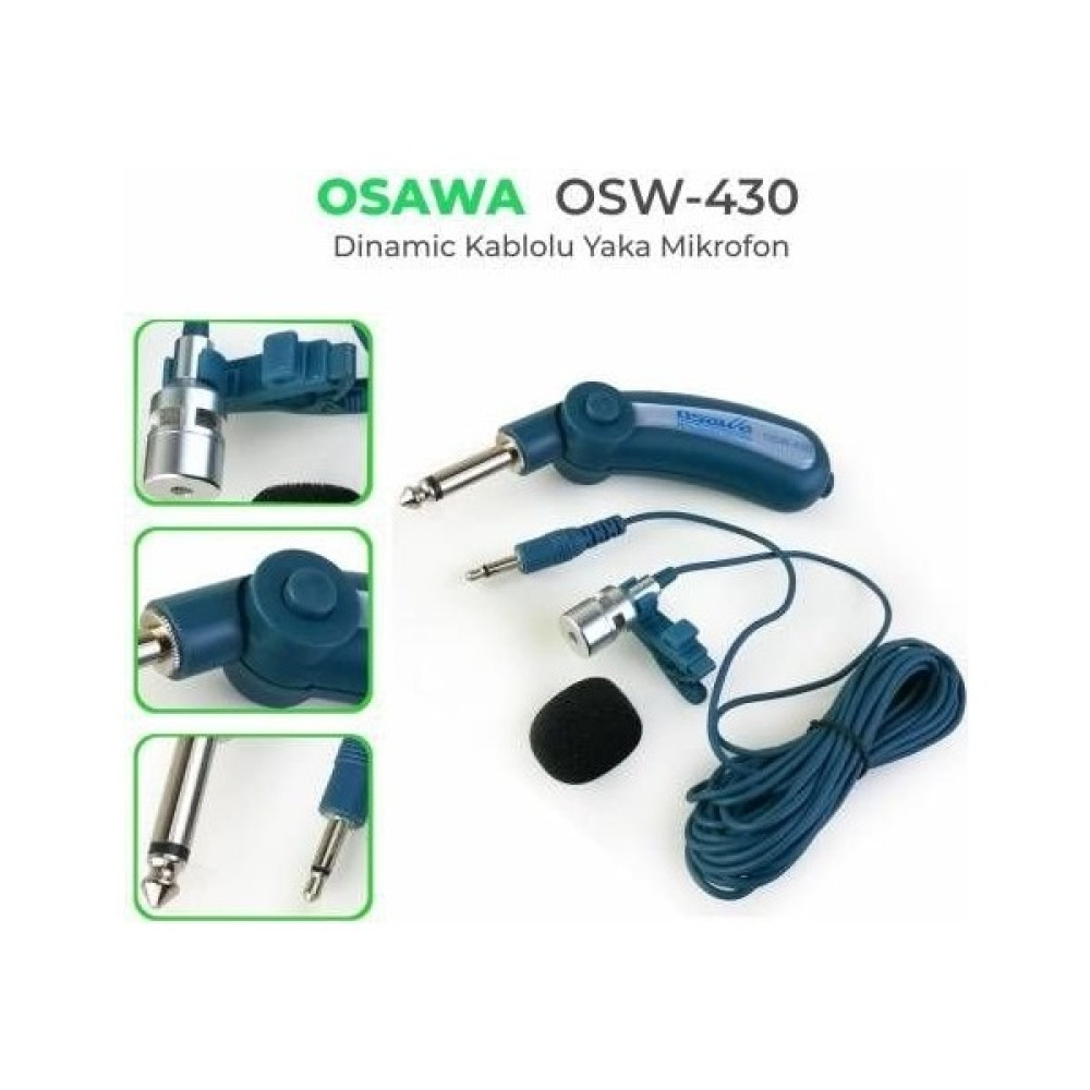 Osawa OSW-430 Kablolu Yaka Mikrofonu Bilgisayar Mikrofonu Fiyatı