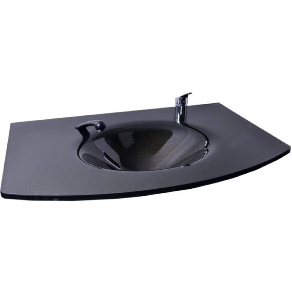 Oscar Kuaför Cam Lavabo 12 mm 100 x 56 cm Siyah Lavabo Fiyatı