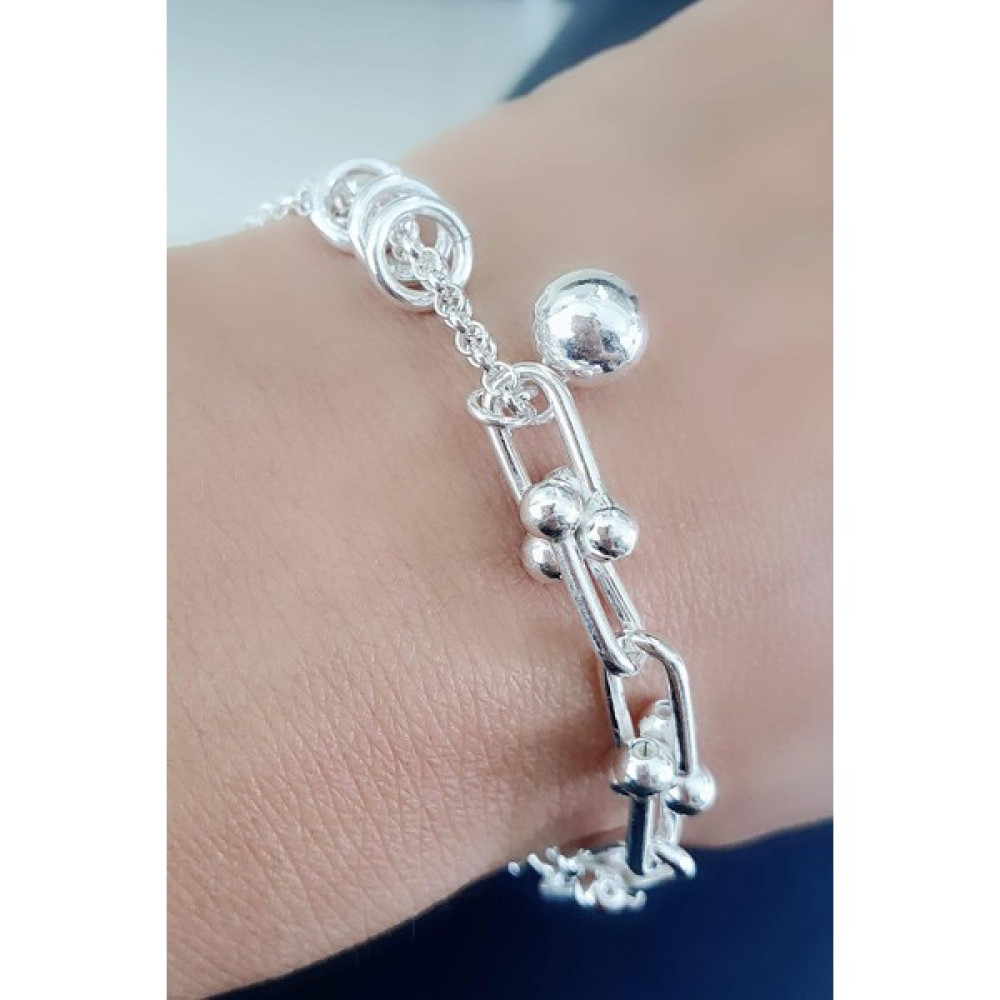 Ose Shop Italyan 925AYAR Gümüş Hallow Bileklik Saat ve Bileklik Aksesuarı Fiyatı