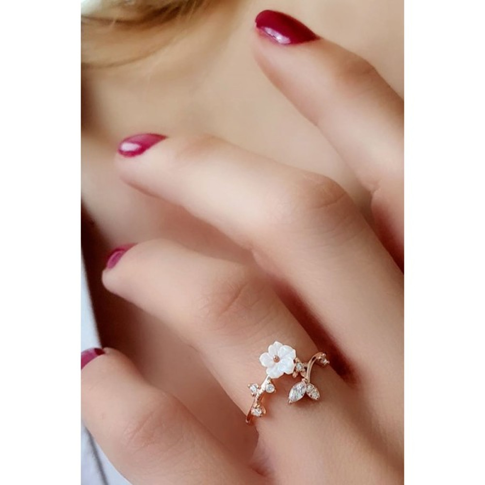 Ose Shop Manolya Rose Gümüş Yüzük - 16 Gümüş Yüzük Fiyatı