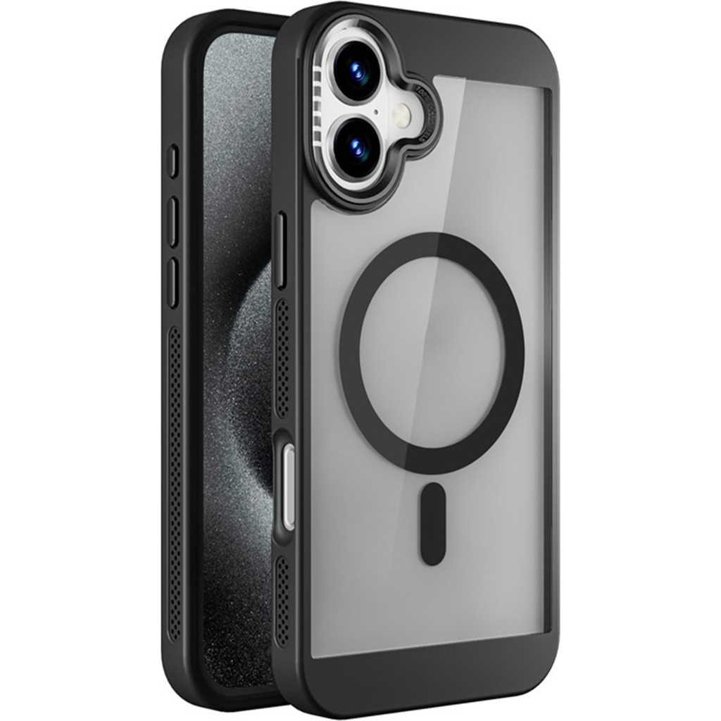 OSG iPhone 16 Plus Uyumlu Magsafe Destekli Kamera Koruma Çerçeveli Darbe Emici Ultra Premium Kılıf - Siyah Diğer Fiyatı