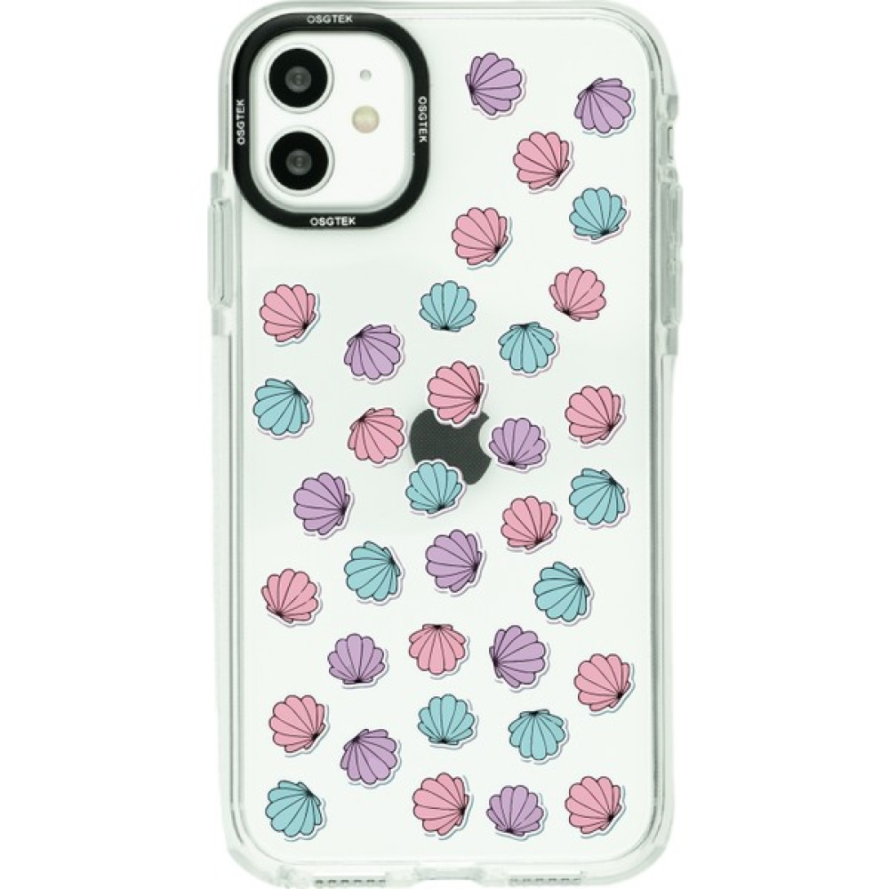 Osgtek iPhone 11 Uyumlu Deniz Kabukları Desenli Darbe Emici Kamera Çerçeve Korumalı Şeffaf Kılıf - HBCV00005K5HNL Cep Telefonu Kılıfı Fiyatı