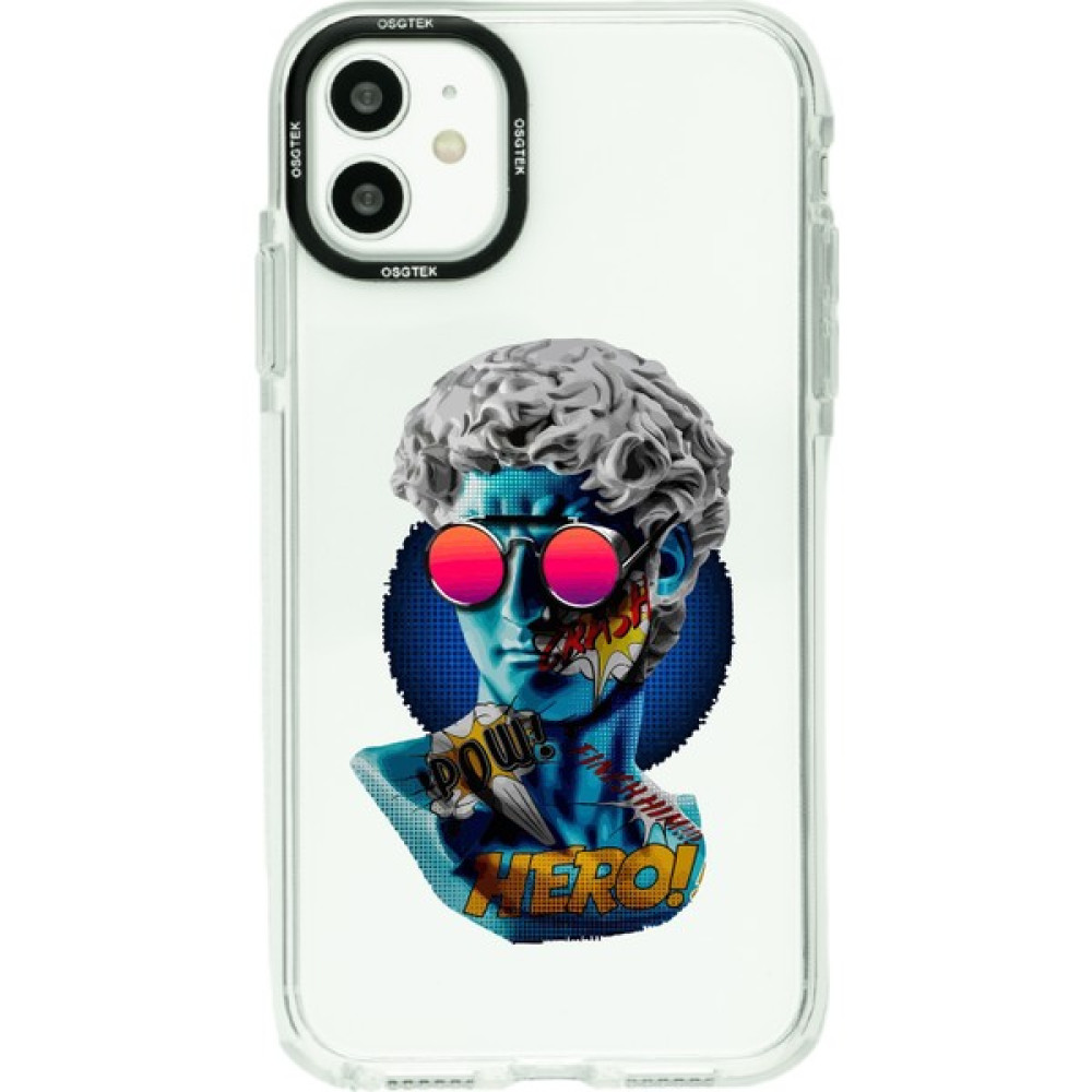 Osgtek iPhone 11 Uyumlu Hero Desenli Darbe Emici Kamera Çerçeve Korumalı Şeffaf Kılıf - HBCV00005K5AKR Cep Telefonu Kılıfı Fiyatı
