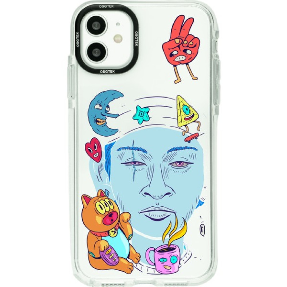 Osgtek iPhone 11 Uyumlu Tarot Desenli Darbe Emici Kamera Çerçeve Korumalı Şeffaf Kılıf - HBCV00005K5AK7 Cep Telefonu Kılıfı Fiyatı