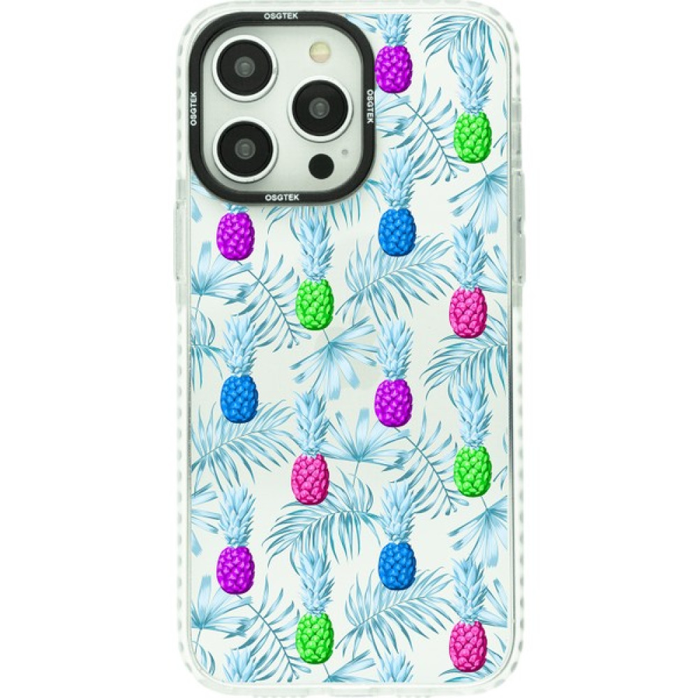 Osgtek iPhone 12 Pro Max Uyumlu Ananas Desenli Darbe Emici Kamera Çerçeve Korumalı Şeffaf Kılıf - HBCV00005K5ICW Cep Telefonu Kılıfı Fiyatı