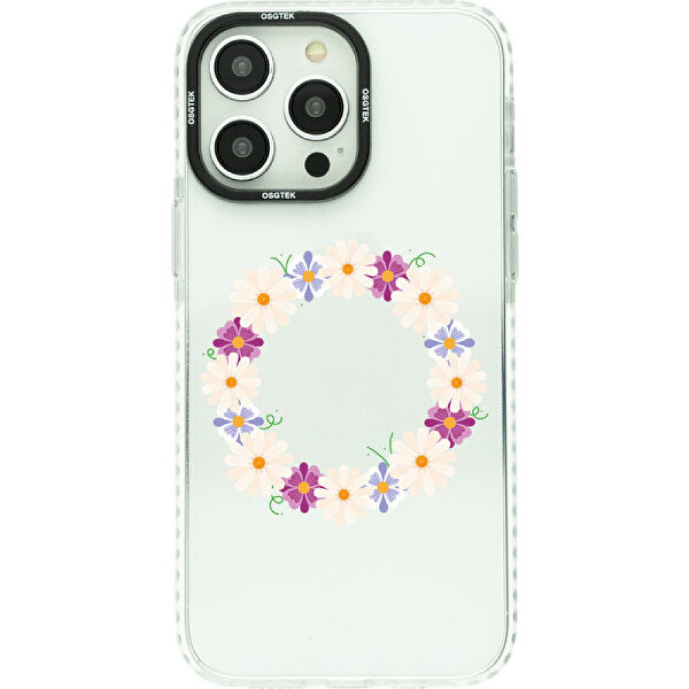 Osgtek iPhone 14 Pro Uyumlu Çiçek Desenli Darbe Emici Kamera Çerçeve Korumalı Şeffaf Kılıf - HBCV00005K5J06 Cep Telefonu Kılıfı Fiyatı