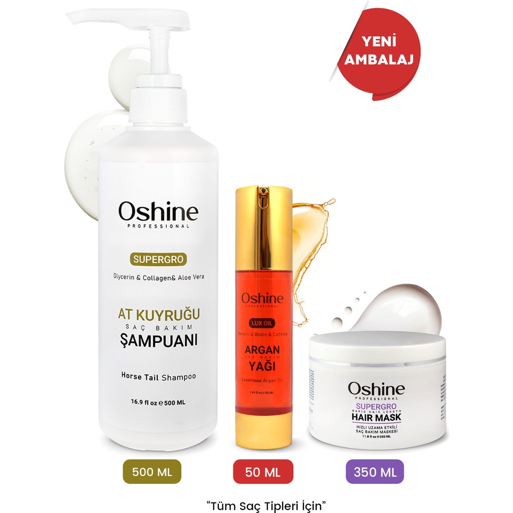Oshine Professional Bakım Seti 900 ml Saç Bakım Maskeleri & Serumlar & Spreyler Fiyatı