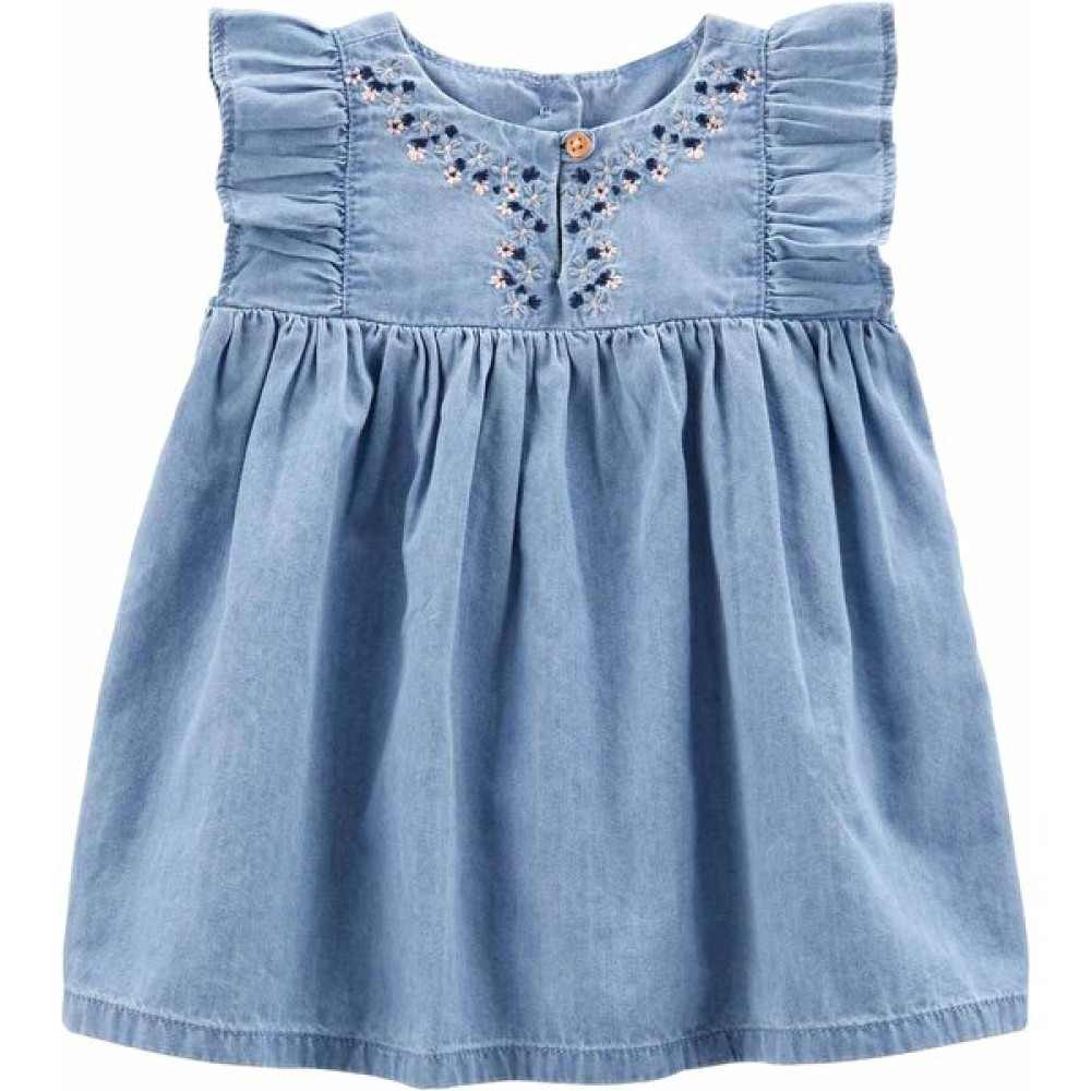 Oshkosh Kız Bebek Denim Elbise Mavi Bebek Elbisesi Fiyatı