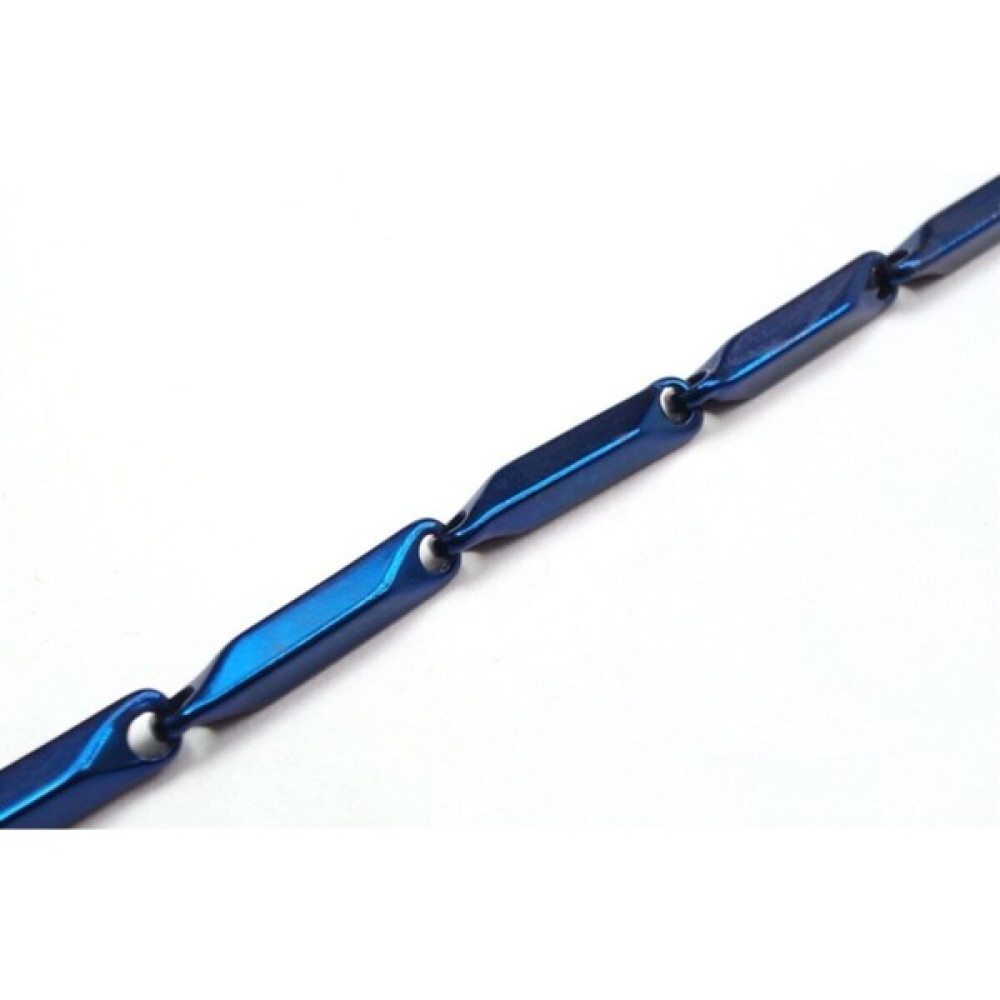 OshoLife Ince Kibar Mavi Çelik Erkek Kolye Zincir - 65 cm - Renkli Kolyeler Fiyatı