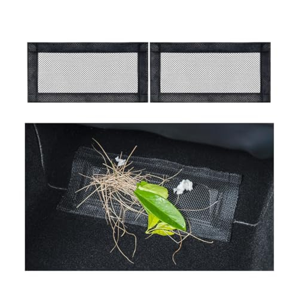 Osilly Car Backseat Air Vent Cover, 2PCS Vehicle Rear Under Seat Air Condition Outlet Protector, Automotive Air Flow Vent Protection Grille Covers Accessories Compatible with Model 3 Model Y