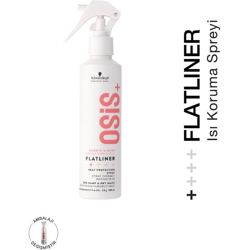 Osis Flatliner Isı Koruyucu Elektriklenme Karşıtı Pürüzsüzlük Spreyi 200ml | Dolaşıklıkları Açar" Saç Bakım Maskeleri & Serumlar & Spreyler Fiyatı
