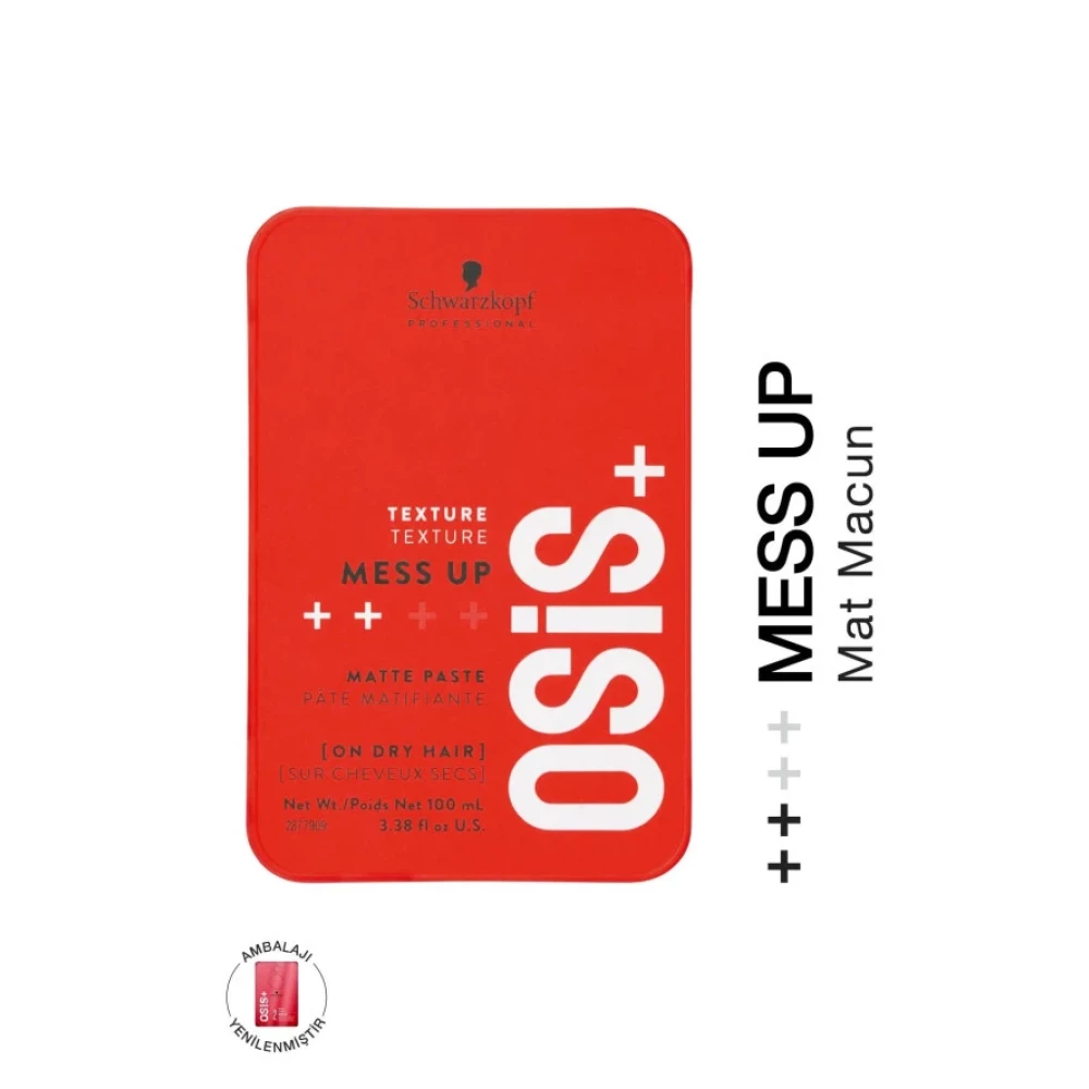 Osis Mess Up Mat Sekillendirici Gum Macun 100Ml | Orta Tutus Mat Gorunum Kolay Sekil Esnek Wax Wax Fiyatı