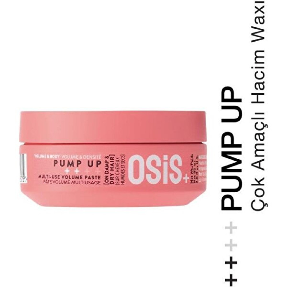 Osis Pump Up Çok Amaçlı Hacim Waxı 85ML | Dipten Hacim Yumuşak Tutuş & Dolgunluk Wax Krem - Renkli Saç Şekillendirici Krem Fiyatı