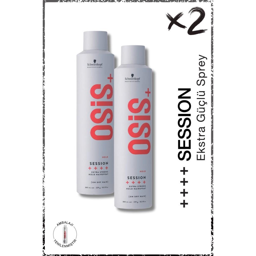 Osis Session Ekstra Güçlü Tutucu Sprey 500ML x 2 Adet | Neme, Isıya ve Rüzgara Karşı Kalıcı Koruma Diğer Fiyatı