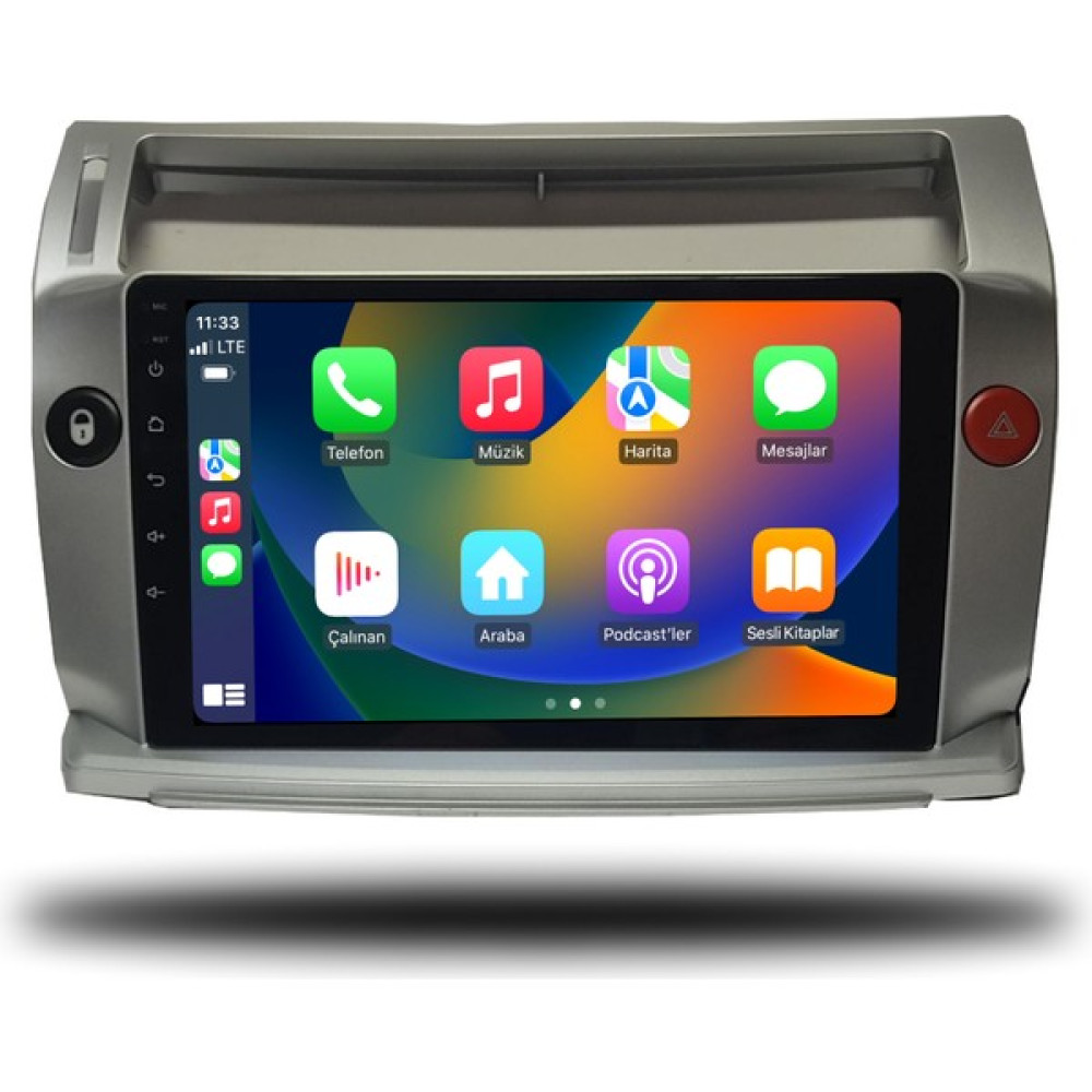 Oskodi Citroen C4 Android Carplay Multimedya 2005-2010 2gb Ram + 32GB Hafıza + 4 Çekirdek Oto Görüntü Sistemleri Fiyatı