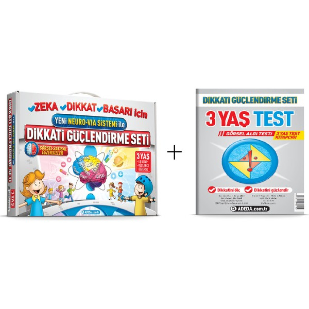 Osman Abalı Neuro Via Adeda Dikkati Güçlendirme Seti Dgs 3 Yaş + Görsel Dikkat Testi Zihinsel Gelişim Kitapları Fiyatı