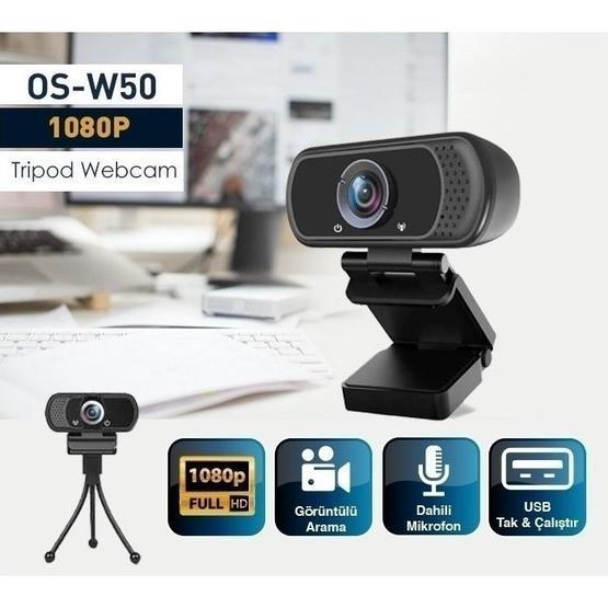 Osmart OS-W50 2Mp 1080P Full Hd Mıkrofonlu Webcam