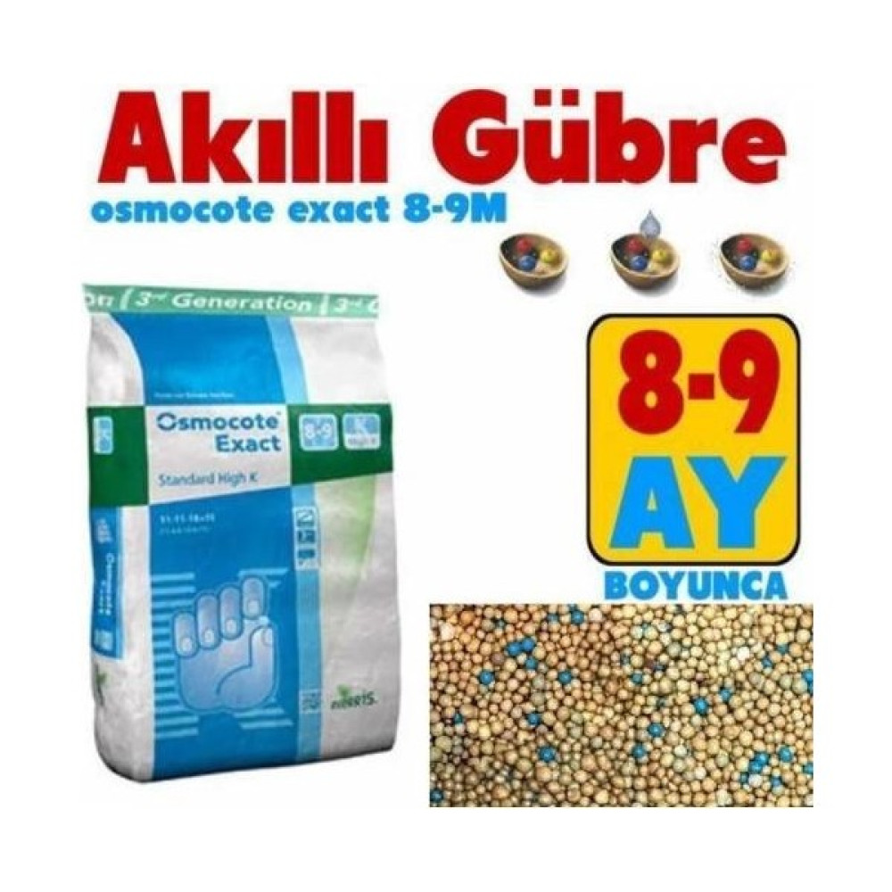 Osmocote Yavaş Salınımlı Aklıllı Gübre 500 gr 8-9 Aylık Gübre Fiyatı