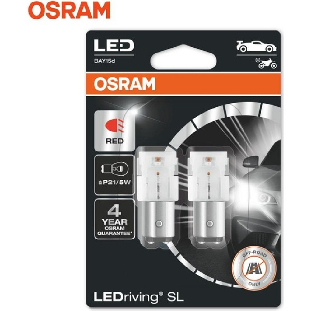 Osram 12V 1016 Çift Duy Ampul LED Kırmızı (2 Ad) Oto Boyaları Fiyatı