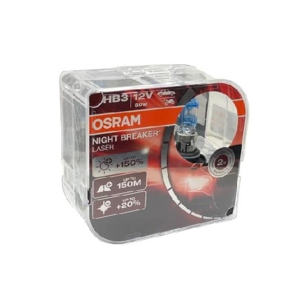 OSRAM 12V HB3 AMPUL 60W +%150 FAZLA IŞIK %20 BEYAZ IŞIK NIGHT BREAKER LASER (2 AD) Oto Boyaları Fiyatı