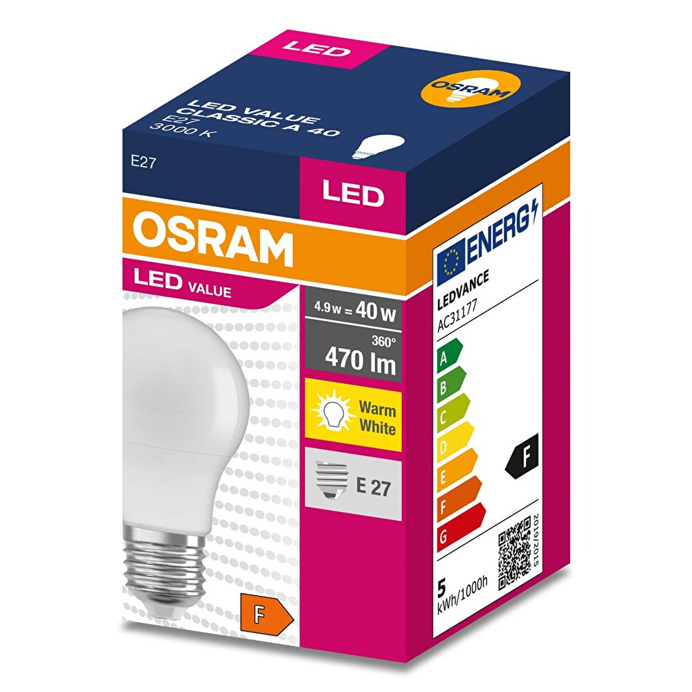 Osram 4-40W Sarı Işık E27 470 Lm SSD / Solid State Drive Fiyatı