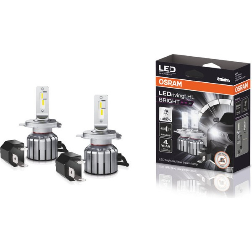 Osram H4 LED Xenon Kit %300 Fazla Işık / 4 Yıl Garantili 12V (2 Adet Far Için) Far Ampülü Fiyatı