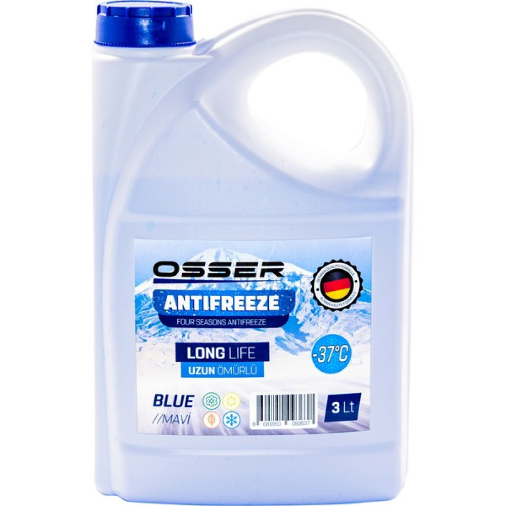 Osser Mavi Antifiriz 3 Litre ( Üretim Yılı : 2022) Antifiriz Fiyatı