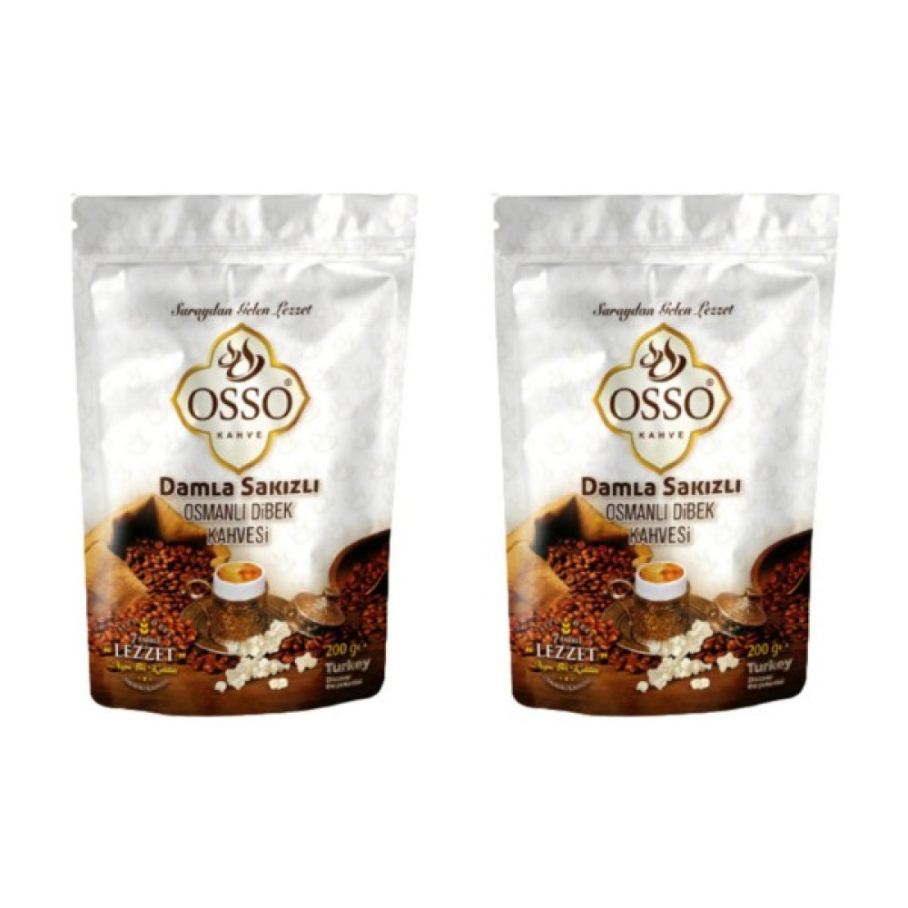 Osso Damla Sakızlı Kahvesi 200 gr x 2 Adet - 400 gr Kahve Fiyatı