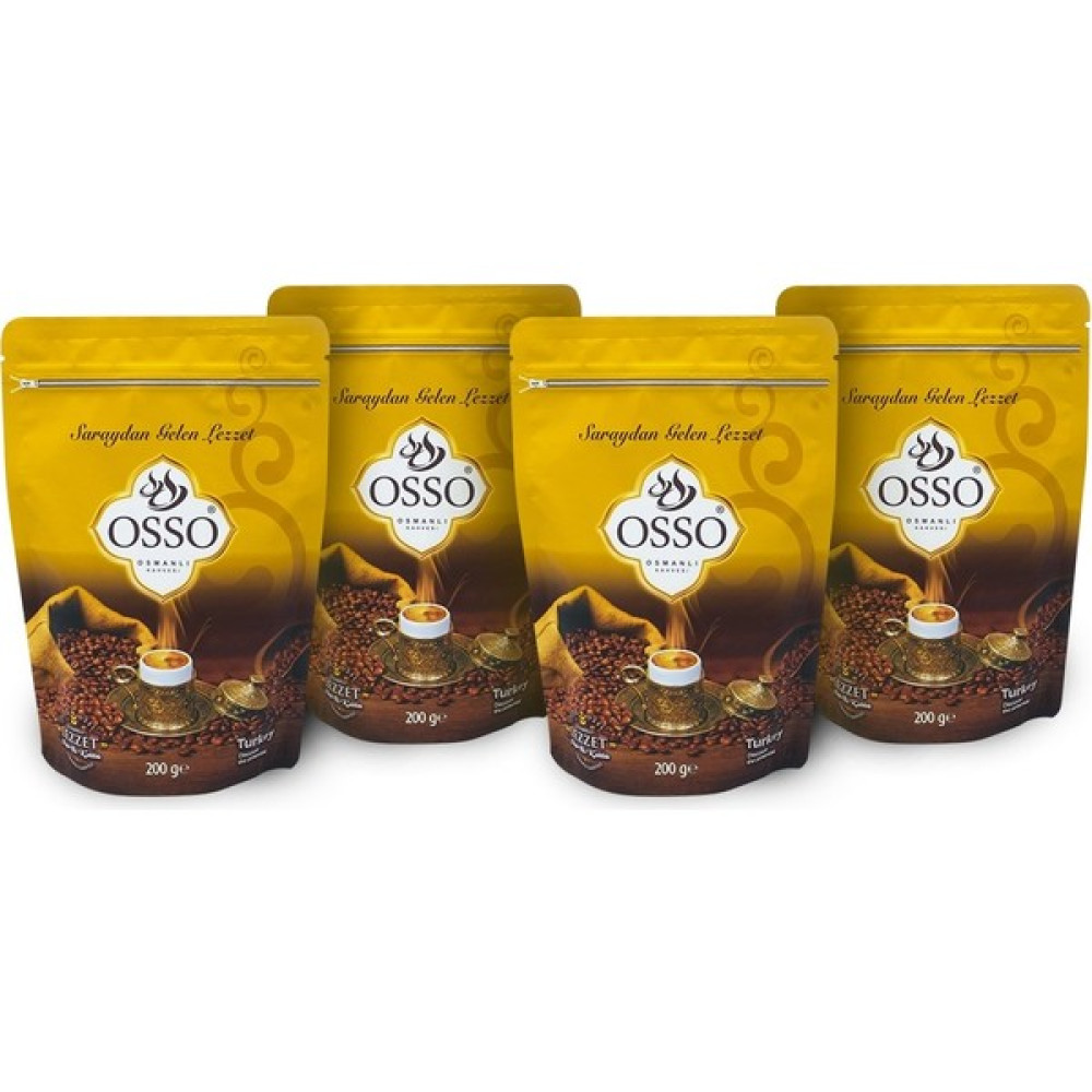 Osso Osmanlı Kahvesi 200 gr 4'lü Paket - 800 gr Kahve Fiyatı