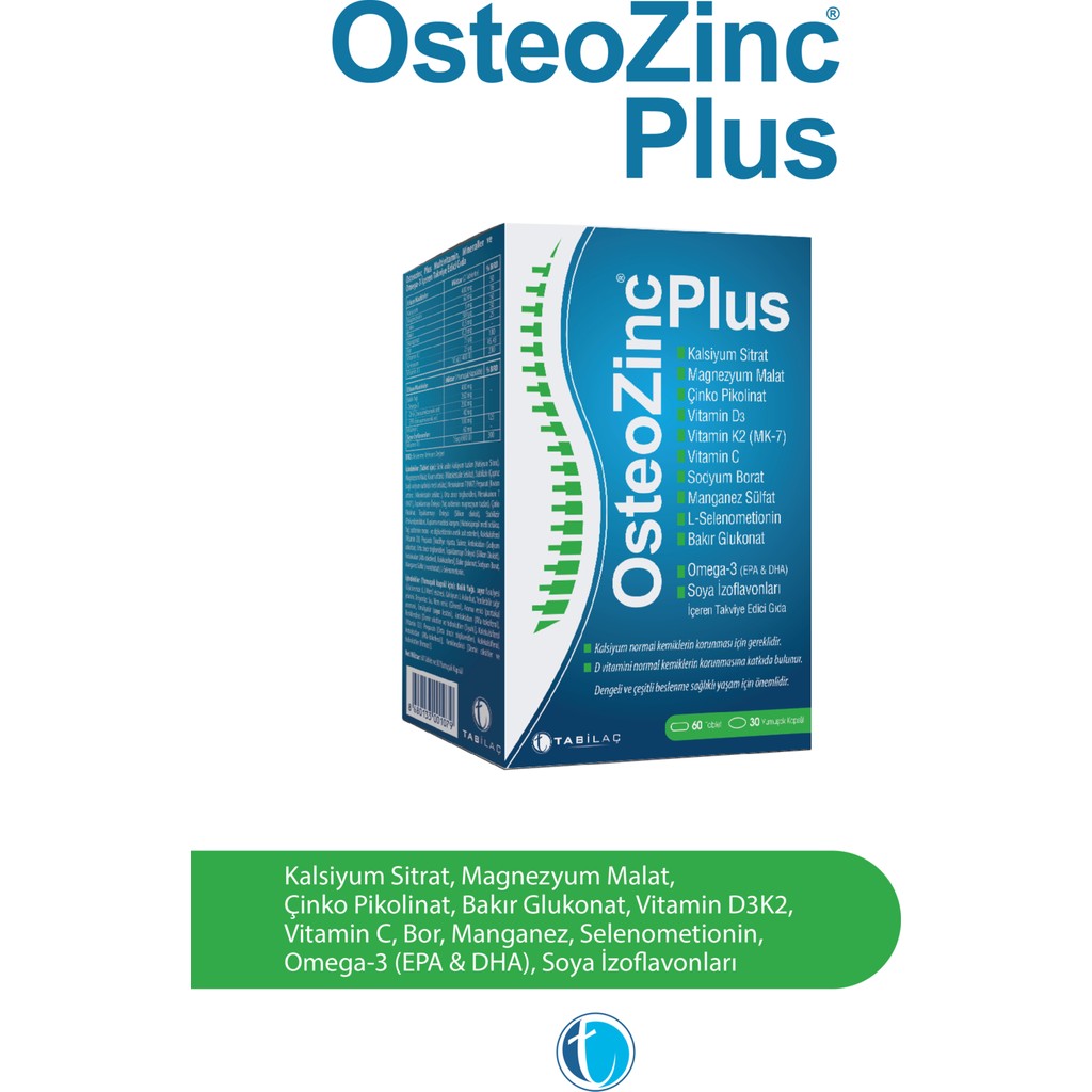 Osteozinc Plus 60 Tablet + 30 Yumuşak Kapsül Sporcu Besini & Supplementler Fiyatı