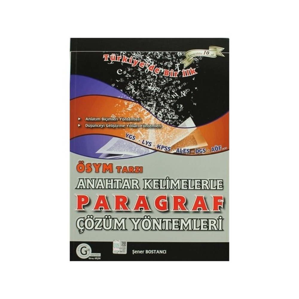 ÖSYM Tarzı Anahtar Kelimelerle Paragraf Çözüm Yöntemleri Kaynak Kitapları Fiyatı