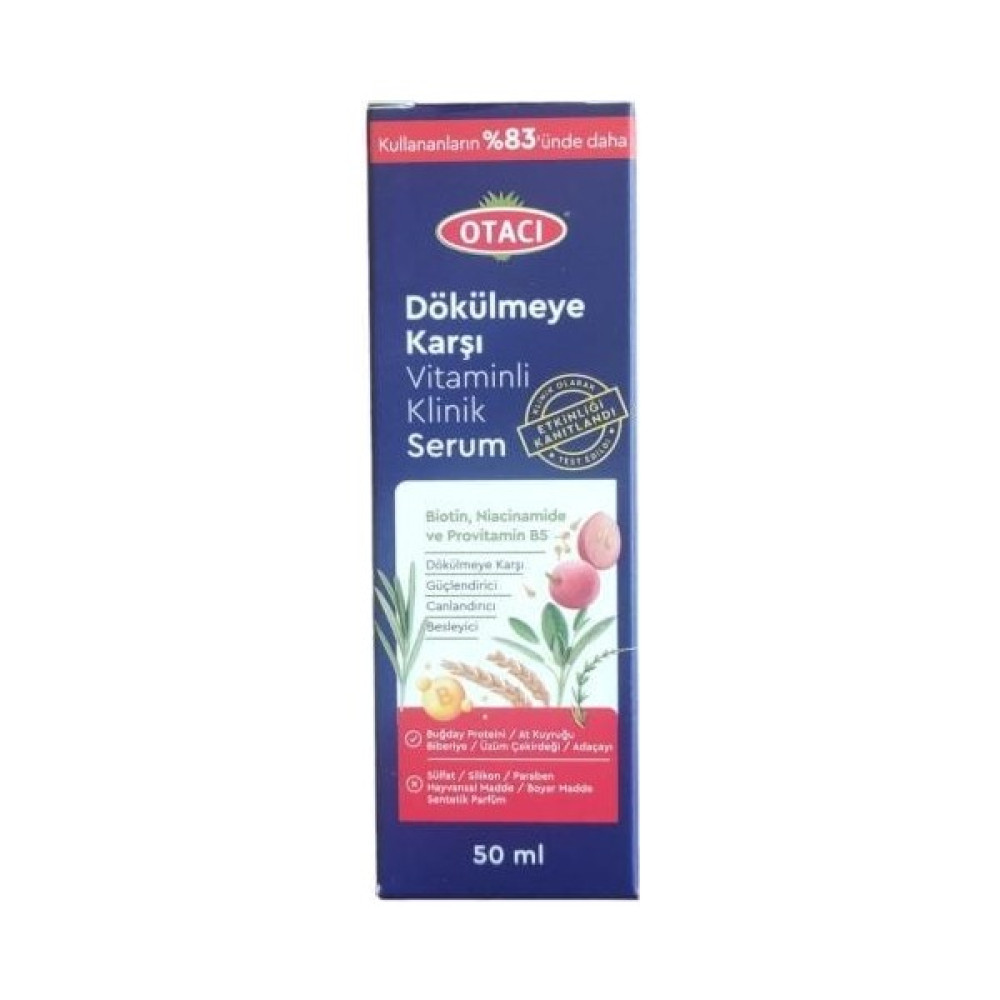 Otacı Dökülmeye Karşı Vitaminli Klinik Serum 50 ml Saç Bakım Maskeleri & Serumlar & Spreyler Fiyatı