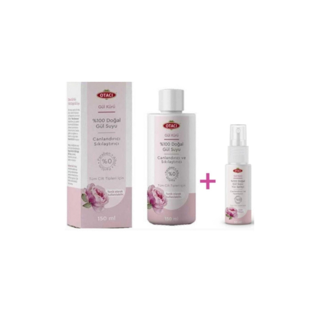 Otacı Gül Kürü Gül Suyu 150 ml Gül Suyu Spreyi 50 ml Cilt ve Yüz Bakımı Fiyatı