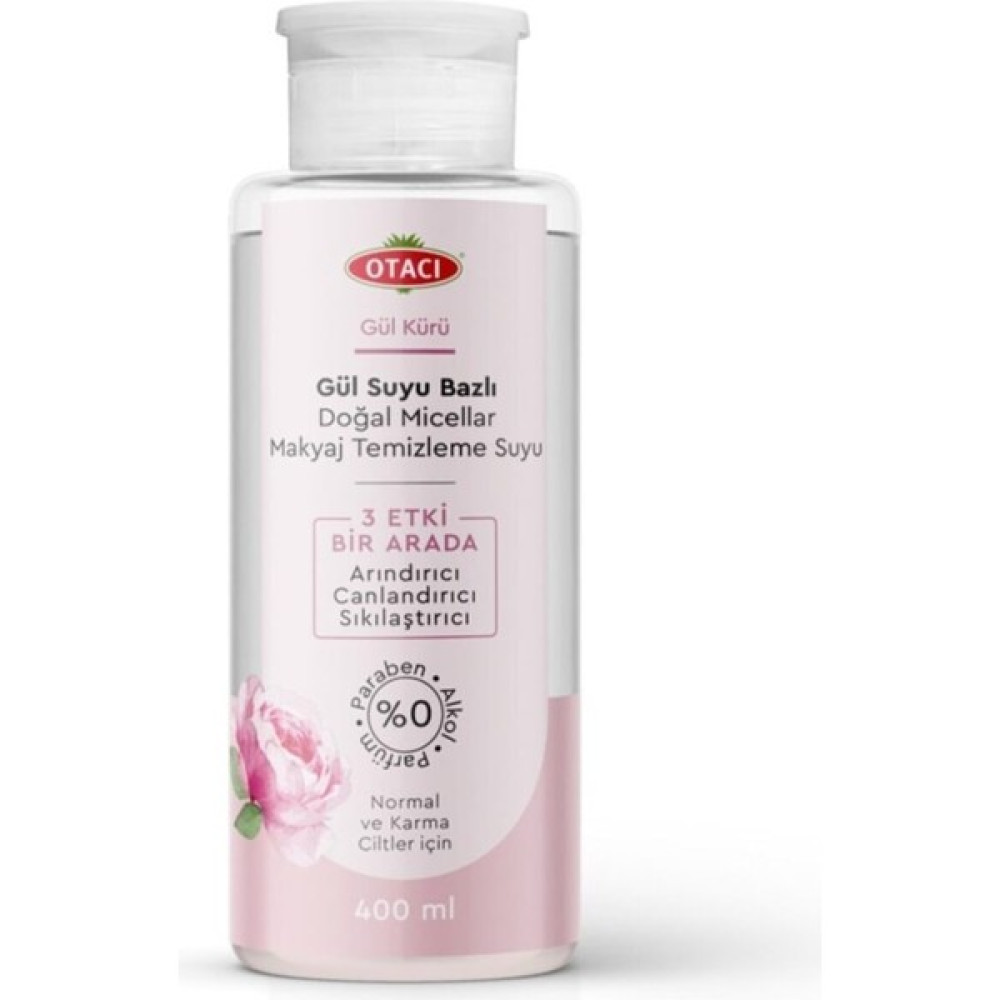 Otacı Gül Kürü Gül Suyu Bazlı Doğal Micellar Makyaj Temizleme Suyu 400 ml Kategori: Makyaj T Makyaj Temizleyicileri Fiyatı