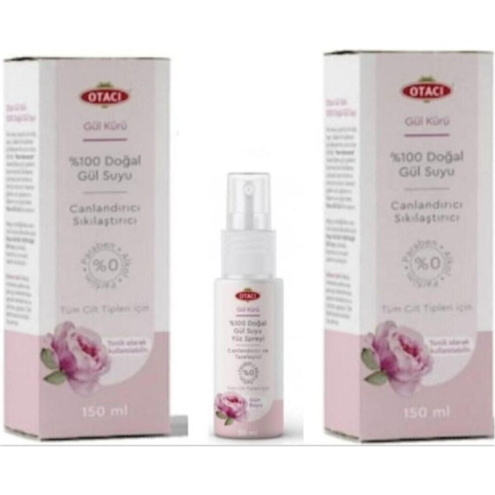 Otacı Gül Kürü Gülsuyu 150ML 2 Adet 1 Adet Gül Suyu Spreyi 50ML 86995120071135 Cilt Temizleme ve Peeling Fiyatı