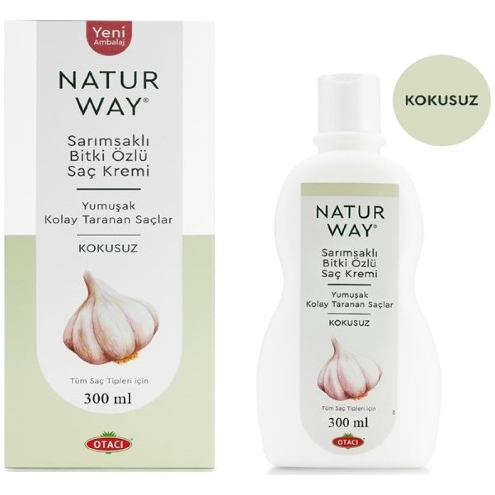Otacı Naturway Sarımsaklı Bitki Özlü Saç Kremi 300 ml Şampuan ve Saç Kremi Fiyatı