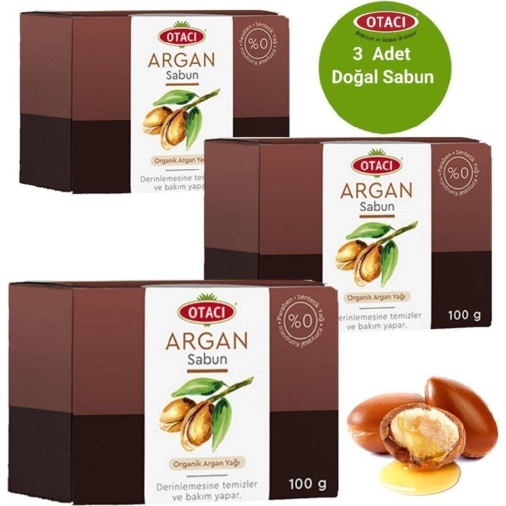 Otacı Organik Argan Yağli Sabun 100 gr x 3 Adet Sabunlar Fiyatı