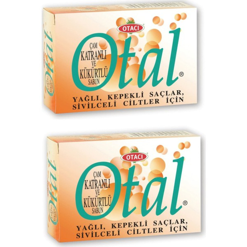 Otacı Otal Çam Katranlı Kükürtlü Sabun 80 gr 2 Adet-Yağlı Saçlar Sivilceli Ciltler Için Cilt Temizleme ve Peeling Fiyatı