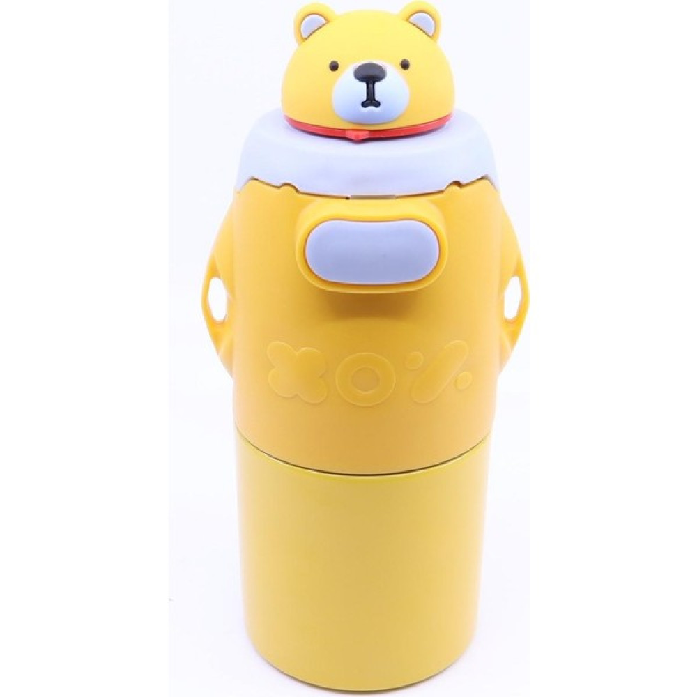 Otantik Ayıcıklı Termos Suluk Matara 620 ml - Sarı Kamp Mutfağı Fiyatı