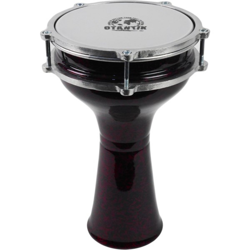 Otantik Müzik Kırmızı Kırçıllı Desenli Darbuka No 3 (Drum, Doumbek, Perküsyon) Vurmalı Çalgılar Fiyatı