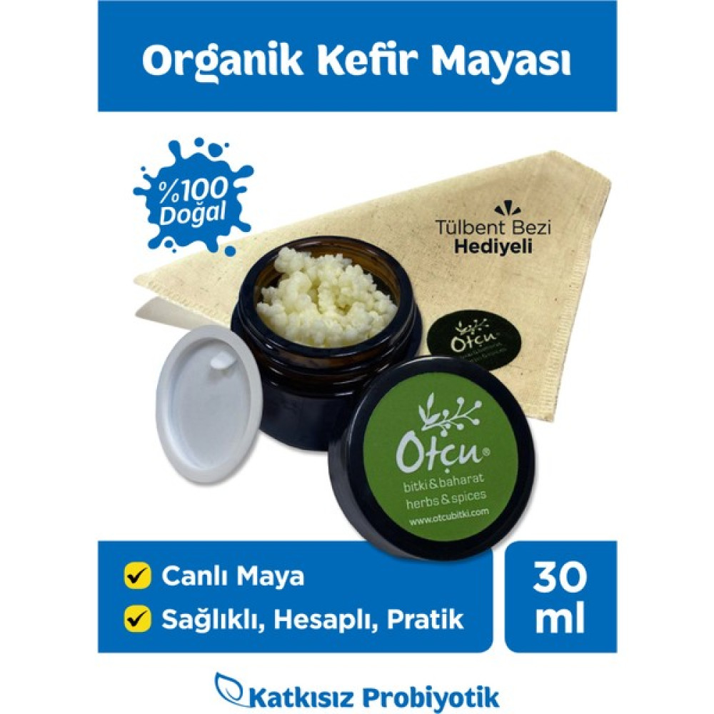 Otçu %100 Doğal Canlı Kefir Mayası 30 ml - 20 ml Diğer Fiyatı