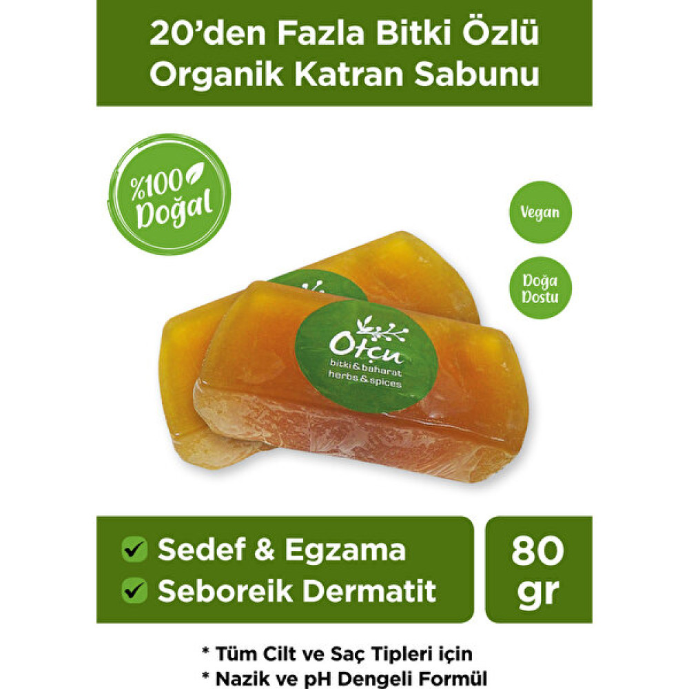 Otçu %100 Doğal Katran Sabunu Sedef, Seboreik Dermatit ve Egzama Karşıtı Destekleyici Sabunlar Fiyatı