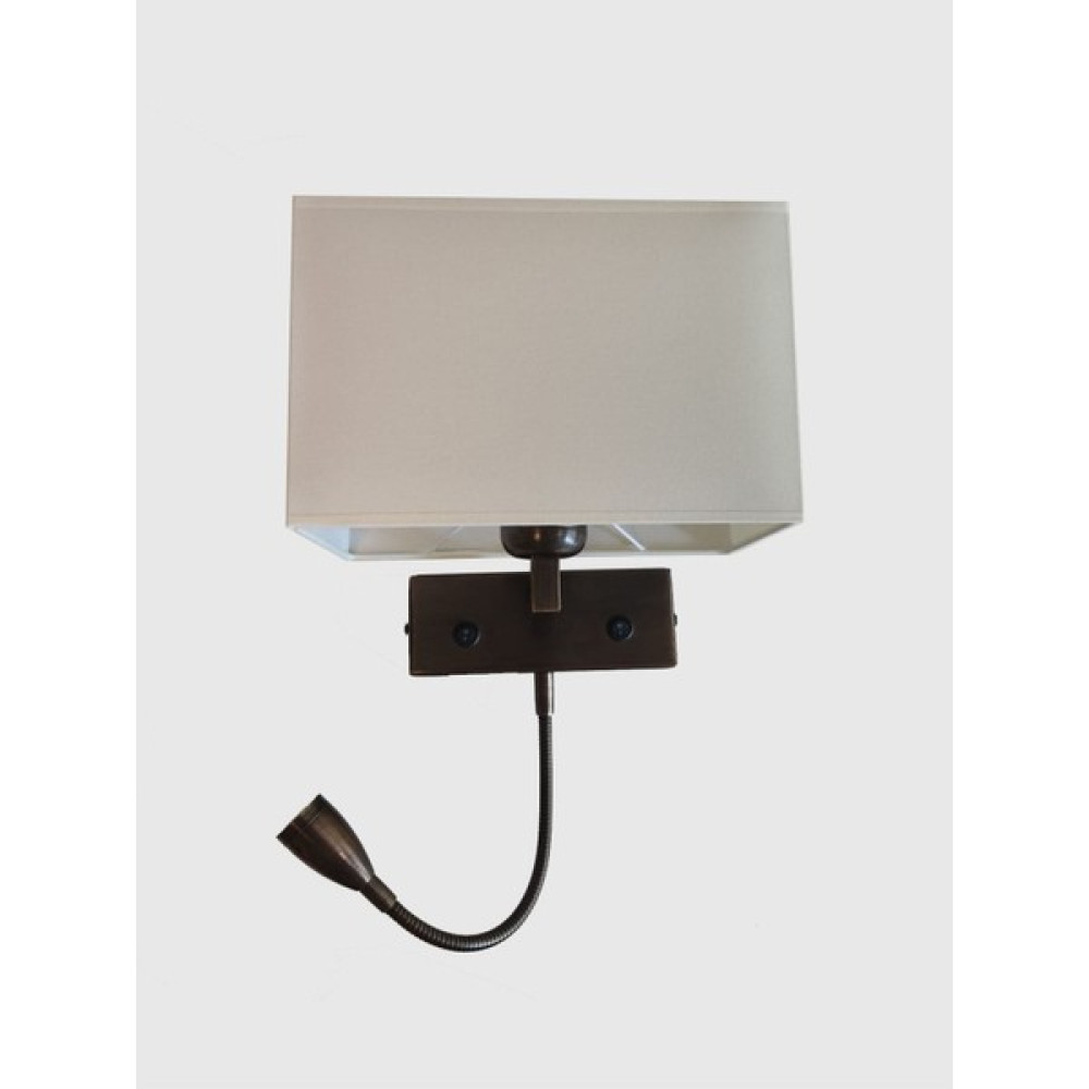 Otel Tipi Yatakbaşı LED Okuma Lambalı Abajurlu Aplik Aplikler Fiyatı