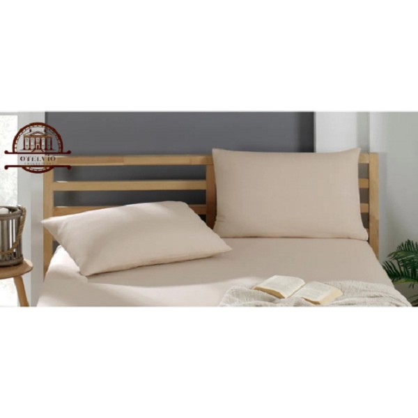 Otelvıo 2 Adet Pamuklu Yastık Kılıfı 50 x 70 cm - Bej Yastık Kılıfı Fiyatı