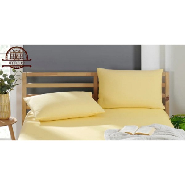 Otelvıo 2 Adet Pamuklu Yastık Kılıfı 50 x 70 cm - Sarı Yastık Kılıfı Fiyatı